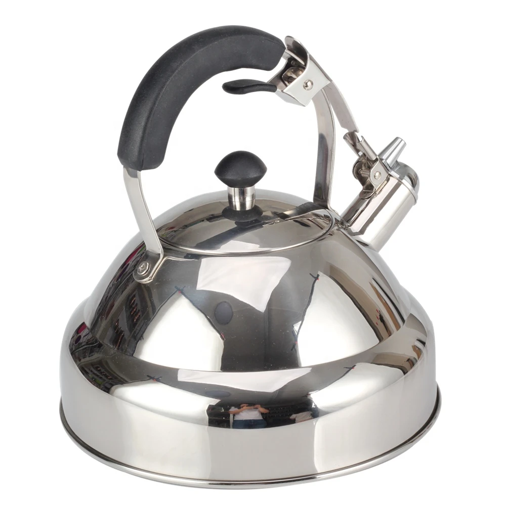 Tea Kettle Stovetop Whistling Tea Pot - 2.75 Quart, Stainless Steel, Single Handle Teapot