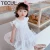 Import TECUL girls baby clothing summer 2020 baby dress with ruffled sleeves for middle and small children is a fresh Korean version from China