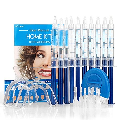 Teeth Whitening LED Light/ Teeth Whitening Home Kit/ Mint Flavored Tooth Whitening Gel kits