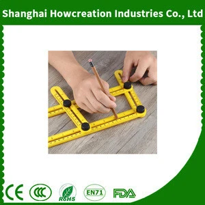 Template Tool, Multi General Angleizer Template Ruler Measures All Angles and Forms for Handymen, Builders, Craftsmen