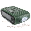 tf aux solar hand-crank emergency light portable usb radio