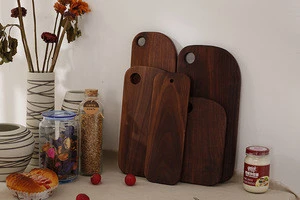 The higher quality black walnut chopping block cutting board for kitchen knives accessories