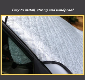 Thickened Flocking Half Cover Front Car Window Sun Visor Car Windscreen Sunshade