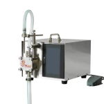 TODF-100 Table Top Portable Manual Small Digital Control Gear Pump Vial Essential Oil Liquid Bottle Filling Machine