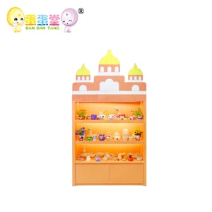 Toy cabinet with acrylic castle feature for toy store and shopping mall