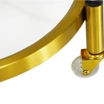 Transparent Acrylic hotel service trolley food trolley Acrylic Trolley With Wheels