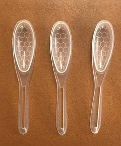 Transparent Color Flatware Fill 7g 10g 10ml Mini Spoon PP Plastic Measuring Honey Spoon
