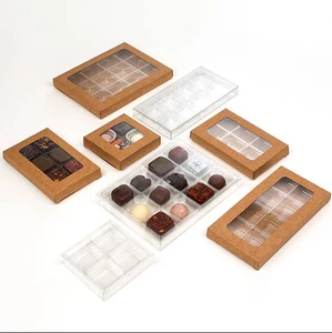 Transparent Plastic Window Candy Packaging Boxes For Chocolate Packaging