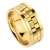 Import Trendy and unique rotatable stainless steel ring gold plated 18K mens ring jewelry from China