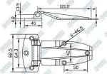 Truck door hinges truck body parts