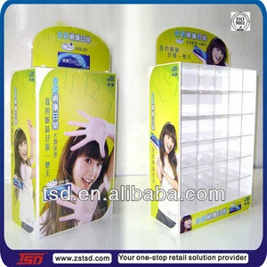 TSD-A955 logo printed retail contact lens display/floor acrylic contact lens display/contact lens display stand for sale