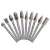 Import Tungsten Carbide Burr Set 1/8 Shank Single Cut  Files HRA85 Rotary Tool Accessory Drill Chucks Accessories for Dremel Rotary Dr from China