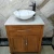 Import unique Crystal Wood Grain nature stone petrified wood bathroom sink from China
