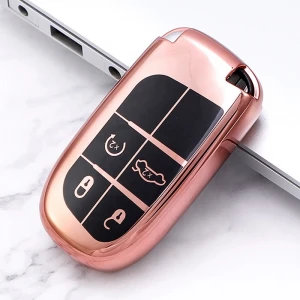 Universal Protective TPU Car Key Case For Jeep Compass Cherokee Grand Cherokee