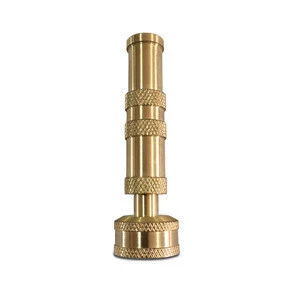 US Standard 3/4NH Lead-free Brass Garden Nozzle 4-inch Irrigation Hose Nozzle High Pressure Cleaning and Maintenance Nozzle