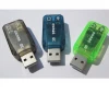 USB 2.0 External 5.1 Channel 3D Mic Speaker Virtual Audio PC Sound Card Adapter