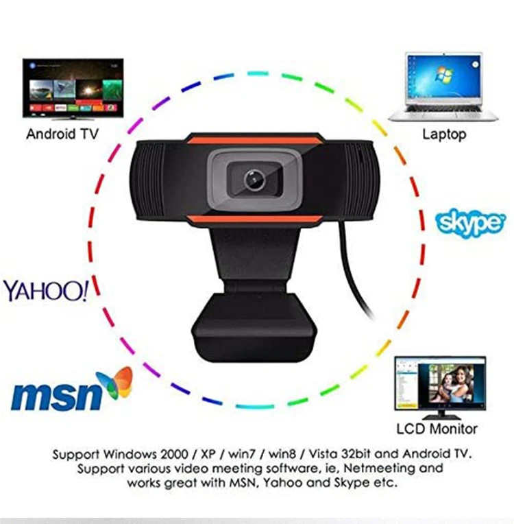 Usb Microphone Web Cam Web Camera Video Chat Webcam for Skype Computer Notebook Laptop PC
