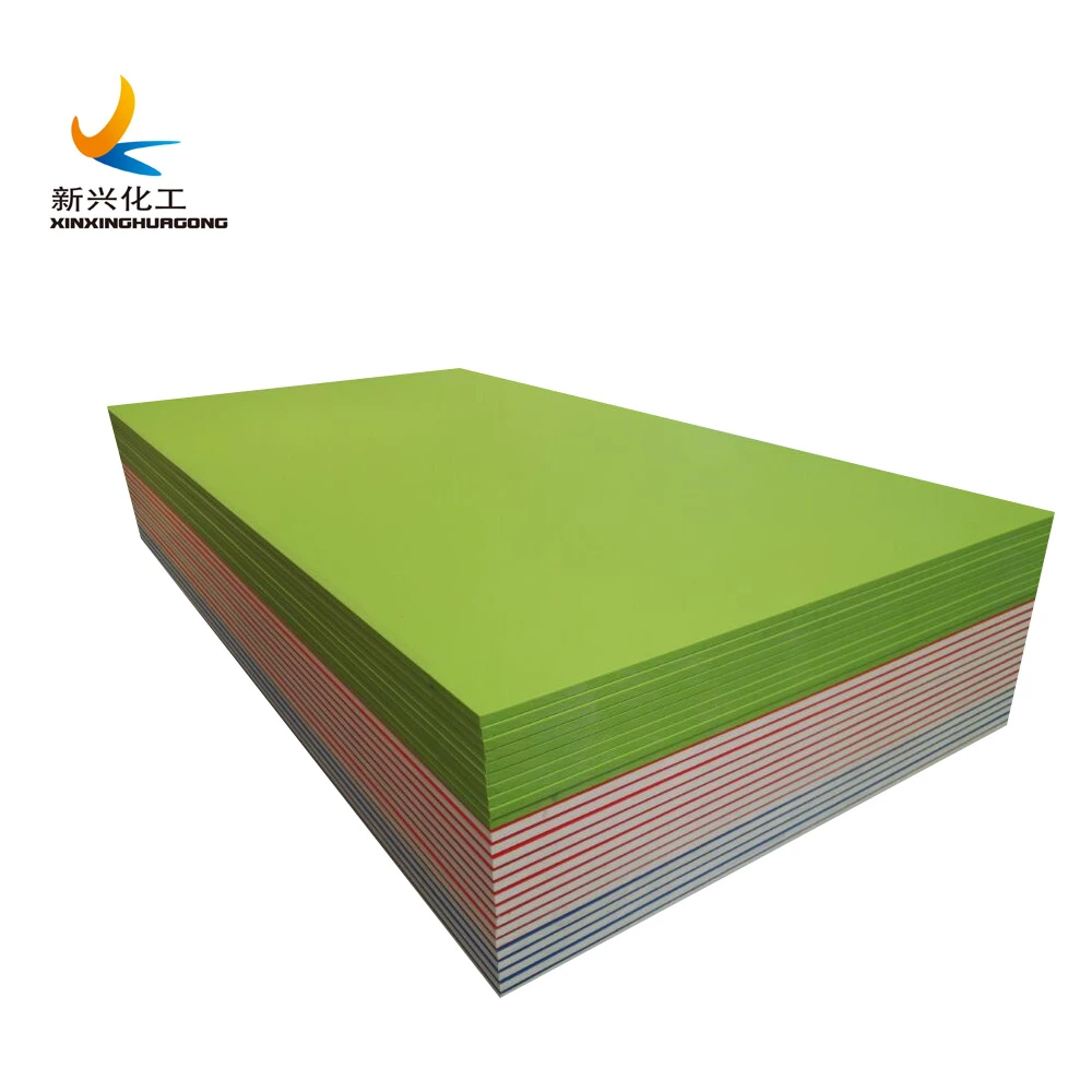 UV Stabilized High Density Polyethylene  HDPE Plastic Sheet in dual color /sandwich color/orange peel textured