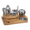Various promotional gift product 14PCS stainless steel barware tool set boston shaker set