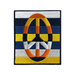 Various types logo sew on embroidered patch for accessories