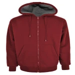 Victory Outfitters Men's Sherpa Lined Zip Up Fleece Hoodie - Black/Burgundy/Navy/Charcoal/Olive/ Brown