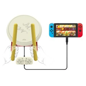 Video Game Taiko Drum Controller Drum Set Gaming Accessories for Nintendo Switch