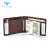 Import Vintage brown men pu leather slim rfid money clip wallet with coin pocket from China