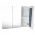 Import wall mounted mirror bathroom vanity shelf mirror cabinet 3 doors white painting MDF PVC Solid wood optional 90cm 35.4in vanity from China