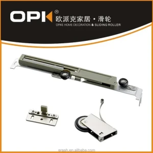 wardrobe sliding door hardware with soft closing system