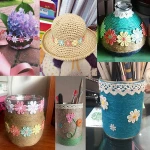 Water soluble lace flower shape tassel trim for apparel  garment accessories