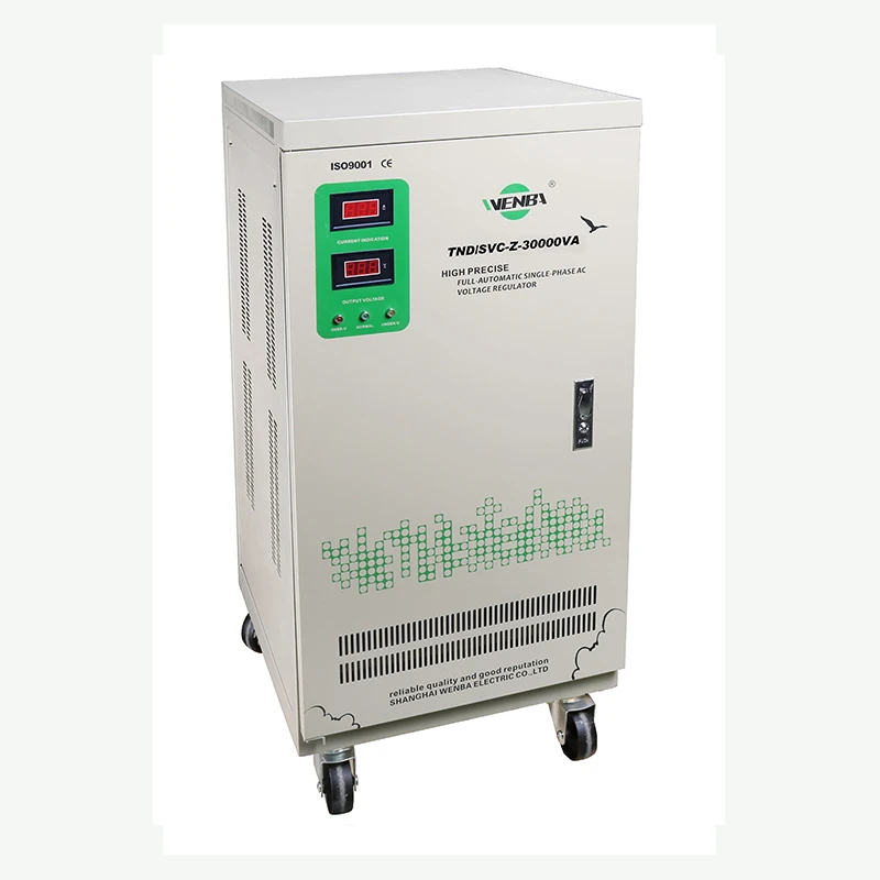 WENBA 30000VA Single phase Industrial Compensated Voltage Stabilizer/Regulator 110V/220V AC