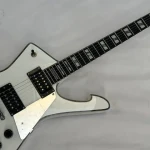 White Ibn Iceman Electric Guitar with Solid Mahogany Body & HH Chrome Bridge Fast Shipping