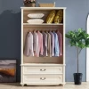 white princess bedroom closet wooden wardrobe cabinet