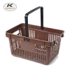 Whole Sale Collapsible Plastic Hand Held Supermarket Shopping Basket