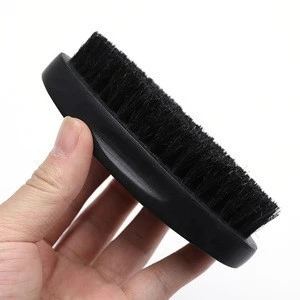 Wholesale 100% Boar Bristle 360 Curved Hard Custom Hair Wave Brush Man Beard Brush