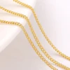 wholesale 18K gold plated brass chain for jewelry supplies