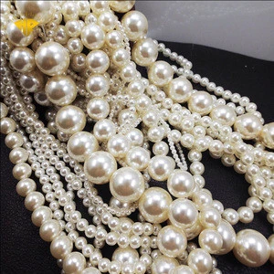 wholesale AAA grade 14mm ABS loose pearl with hole,pearl beads