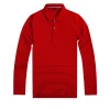 Wholesale Autumn Cheap Long Sleeve Polo Shirts Colorblock Mens Wear Turn Down Collar polo T-shirt
