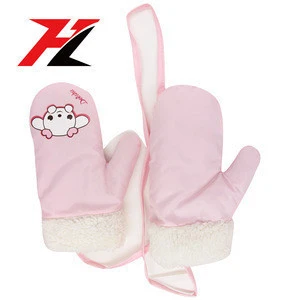 Wholesale baby kids winter warm acrylic mitten and gloves for girls