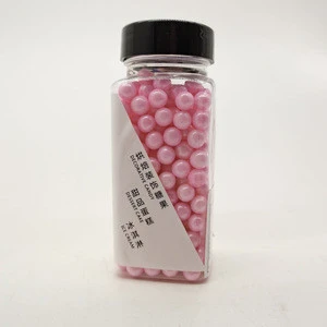 Wholesale Birthday Party Baking Supplies Bottled Sugar Candy Pink  Cake Decoration Sugar Beads Sprinkle Sweet Pearls