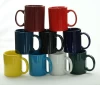 Wholesale Cheap 11oz Colorful Ceramic Coffee Cup Mugs  With Handle