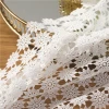 Wholesale cheap chemical polyester fancy sunflower embroidery guipure lace fabric for skirt