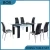 Import wholesale china modern stainless steel dining table base with glass top dining table set italian from China