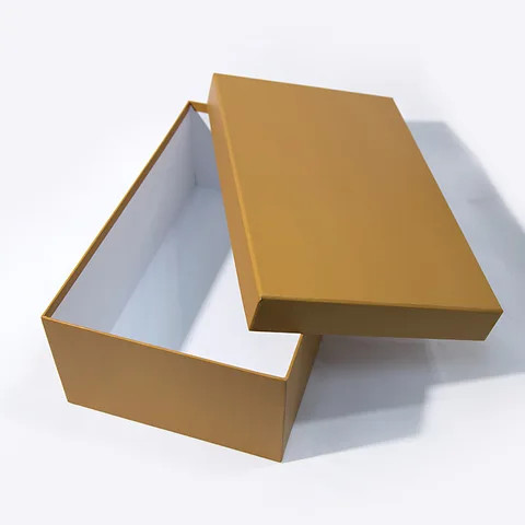 Wholesale  custom Lid Base Paper Box lemon yellow customize packaging paper box for Gift Jewelry Custom Rigid Cardboard Gift box