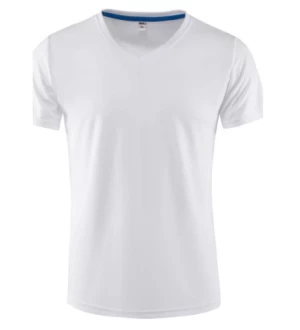 Wholesale custom logo 100% polyester quick dry o- neck sport t-shirt in bulk