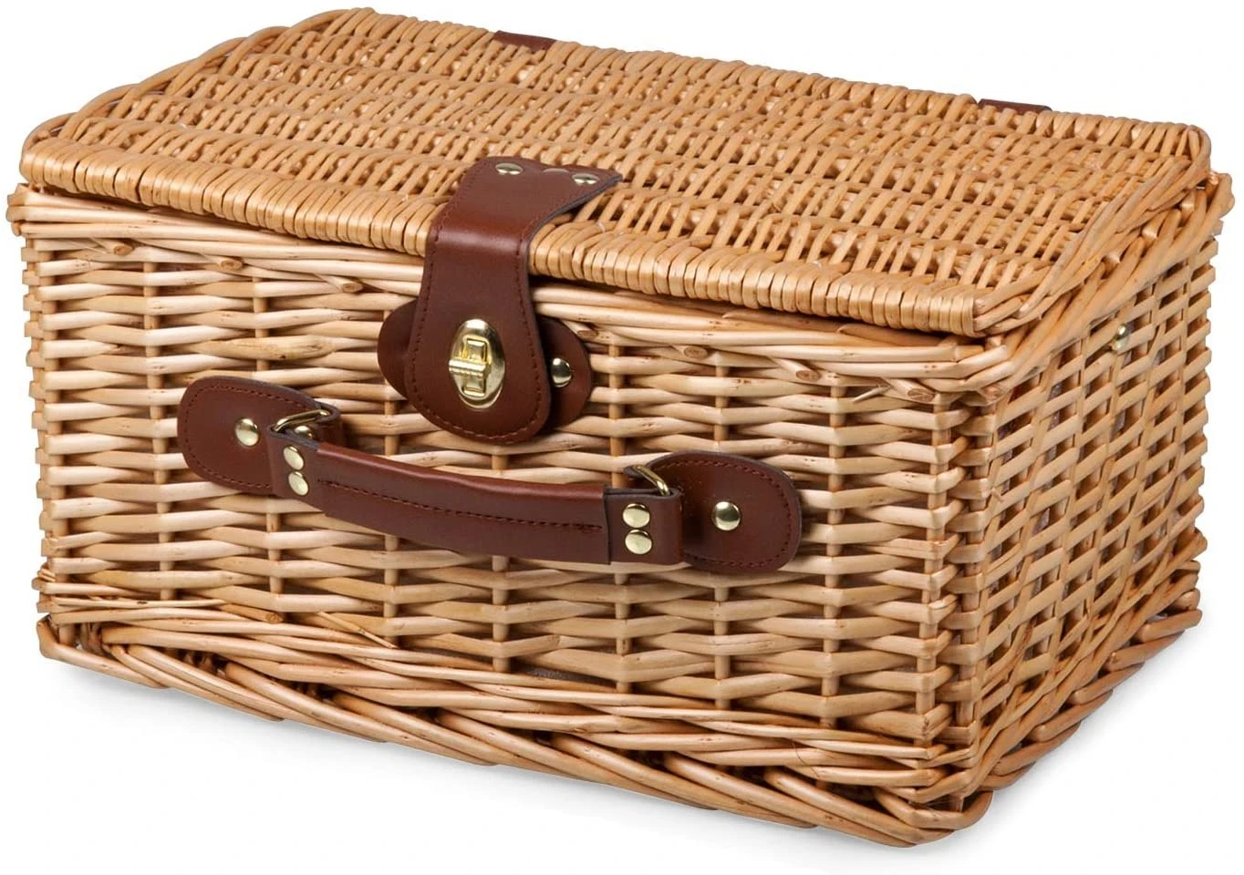 wholesale custom new design high quality handmade natural rattan wicker set picnic basket