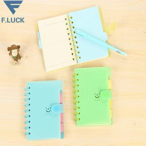 wholesale cute fashion portable mini students/business pvc coil notebook