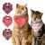 Import Wholesale Digital Printed Cotton Soft Double Layer Triangle Valentine&#39;s Day Dog Cat Bandana Pet Neck Scarf from China