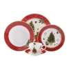 Wholesale dining table porcelain Christmas ceramic dinnerware sets