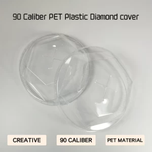 Wholesale disposable Diamond Clear Plastic PET cup lid for cold drink